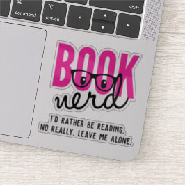Pegatina de Book Nerd