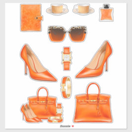 Pegatina de Boss Lady Decals Naranjas Decales Pega