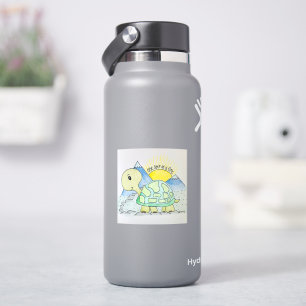 pegatina de Botella de Agua "Un paso a la Vez"