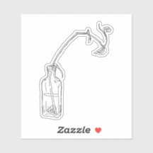 Pegatina de botellas de Linsemilla Pothos