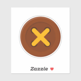 Pegatina de botón grande