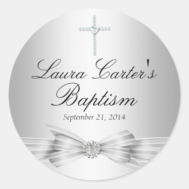 Pegatina de Bow y Baptismo Cruzado (Anverso)