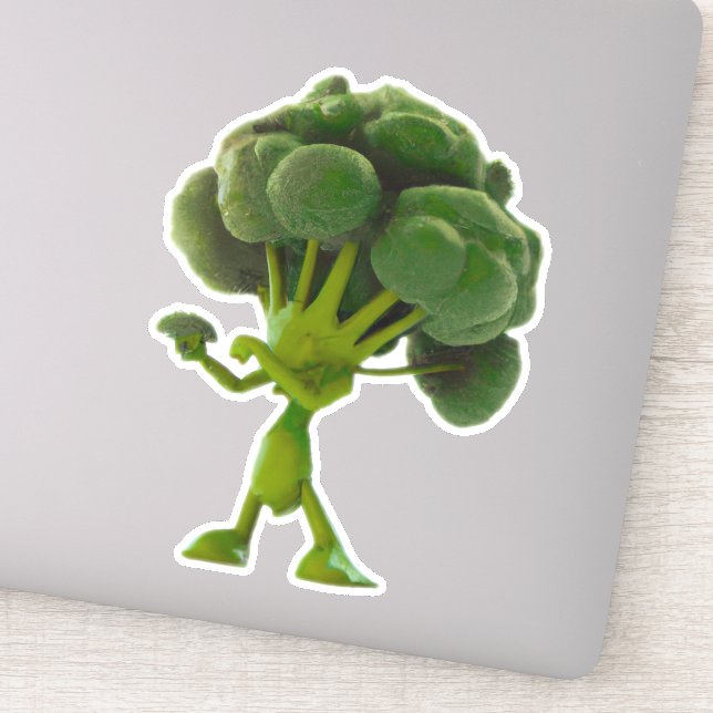 Pegatina de Broccoli en la lucha contra la diversi (Detalle)