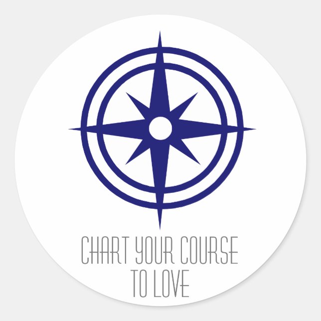 Pegatina de brújula (Anverso)