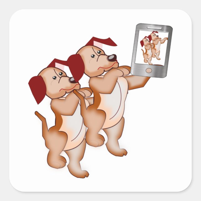 Pegatina de Budas Selfie (Anverso)