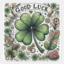 Pegatina de buena suerte