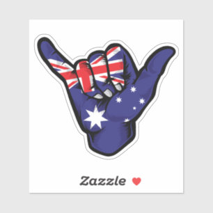 Pegatina de buena vibra de la bandera de Australia