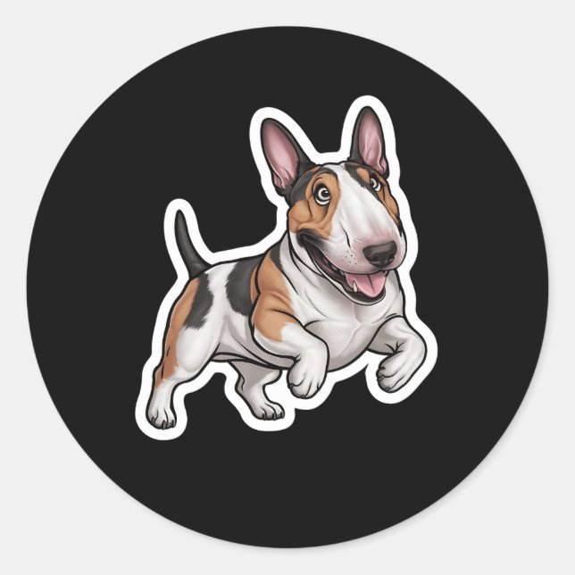 Pegatina de Bull Terrier (Anverso)