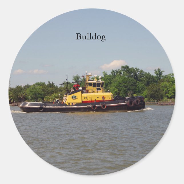 pegatina de bulldog (Anverso)