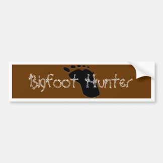 Pegatina de Bumpter del cazador de Bigfoot