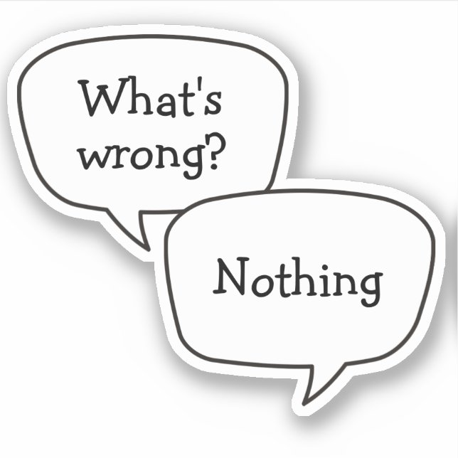 Pegatina de burbujas de voz (Anverso)