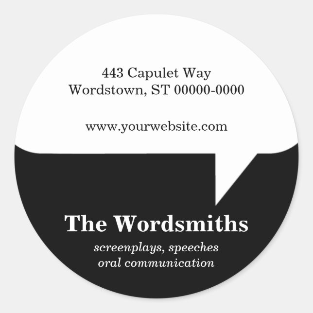 Pegatina de burbujas de voz (Anverso)