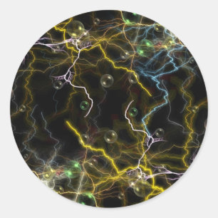 Pegatina de burbujas relámpago