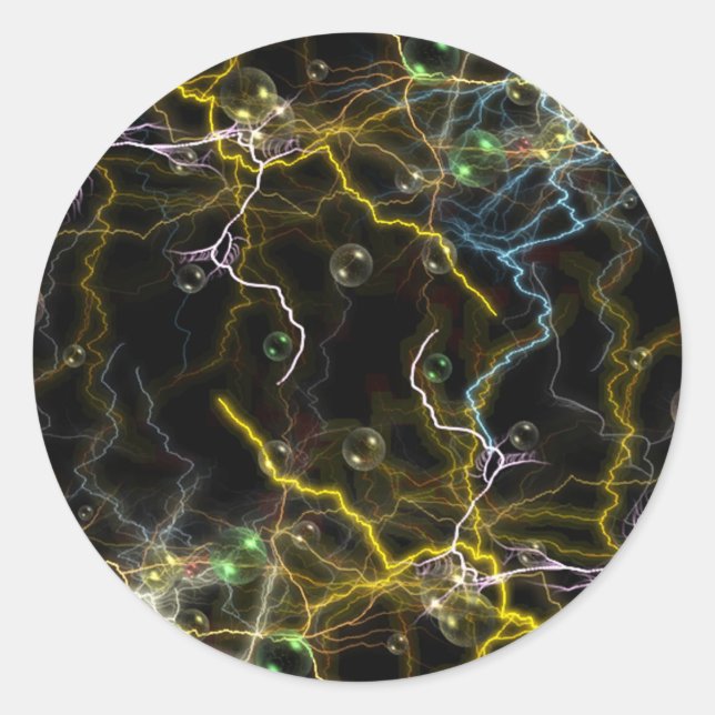 Pegatina de burbujas relámpago (Anverso)