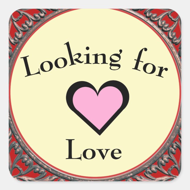 Pegatina de Buscando Amor (Anverso)