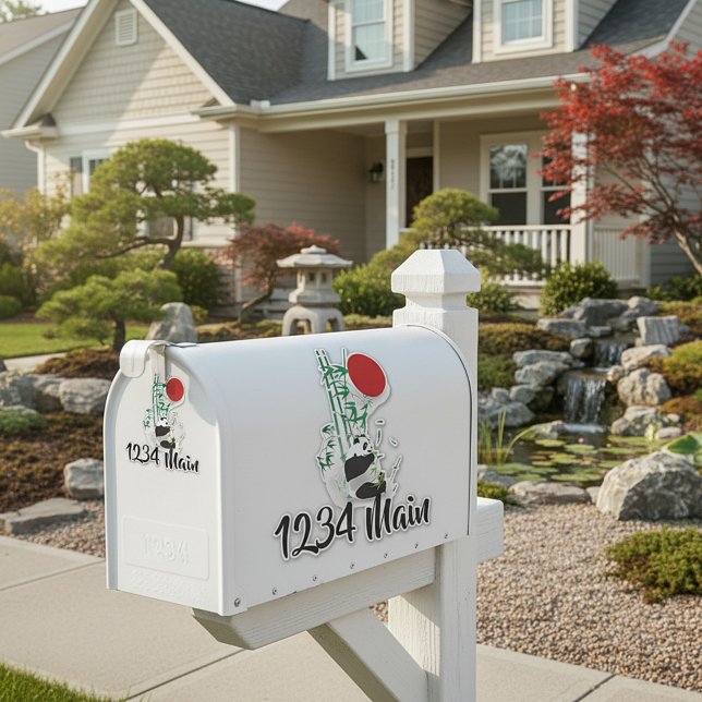 Pegatina de buzón de correo de Panda (Subido por el creador)