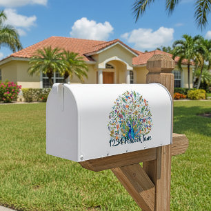 Pegatina de buzón de correo de Peacock