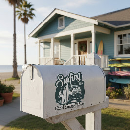 Pegatina de buzón de surf