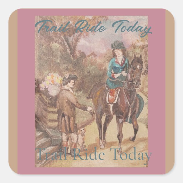 pegatina de caballos de bonito (Anverso)