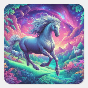Pegatina de caballos encantador