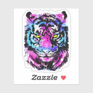 Pegatina de cabeza de tigre - Pegatina de tigre ro