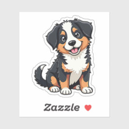 Pegatina de cachorrorizo sonriente Kawaii Aussie