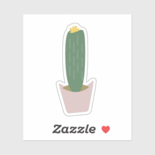 Pegatina de cactus alto cactáceas botánicas en mac