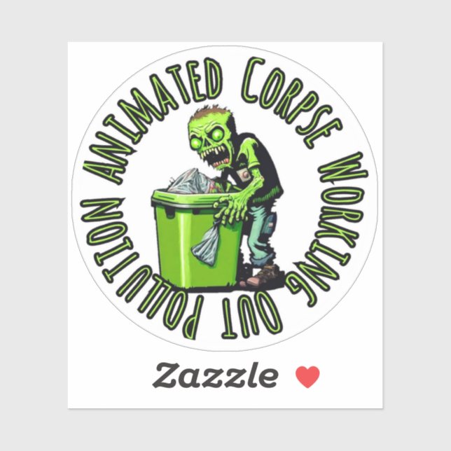 Pegatina de cadáver animado (Hoja)