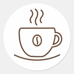 Pegatina de café