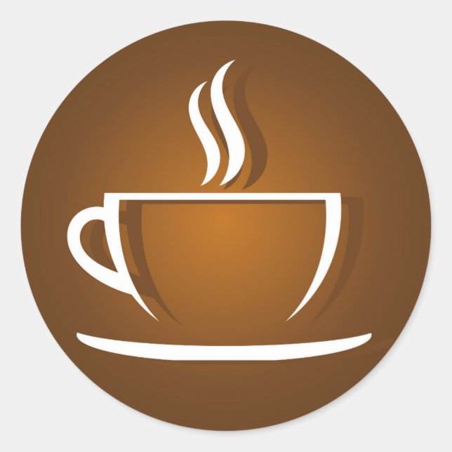 Pegatina de café (Anverso)