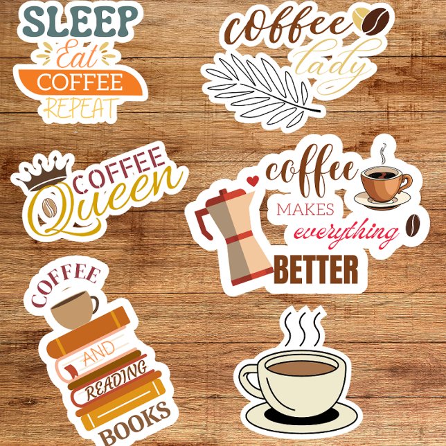 Pegatina de café Personalizado Cortar Pegatinas de (Subido por el creador)