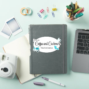Pegatina de café y cachemira
