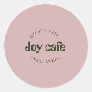 Pegatina de Cafetería Moderna | Etiqueta de Marca 