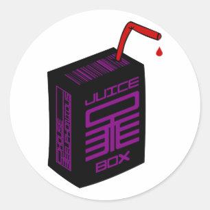 Pegatina de caja de jugo (bg blanco)
