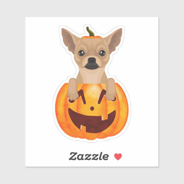 Pegatina de calabaza de Chihuahua (Hoja)