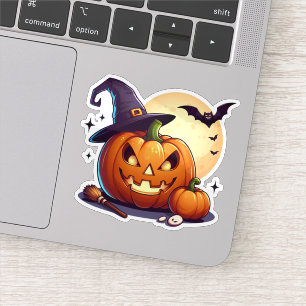 Pegatina de calabaza personalizado de Halloween