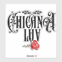 Pegatina de calcomanías de autos de amor Chicana
