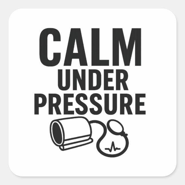 Pegatina de calma bajo presión (Anverso)