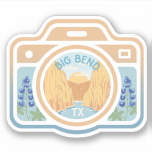 Pegatina de cámara de Big Bend Texas