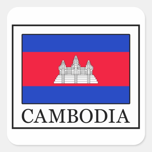 Pegatina de Camboya (Anverso)