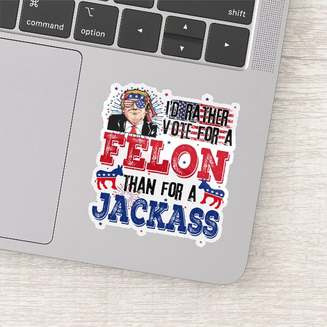 Pegatina de campaña de Trump 2024 (Detalle)