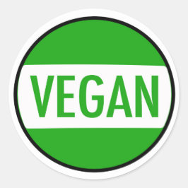 Pegatina de campaña de Vegan