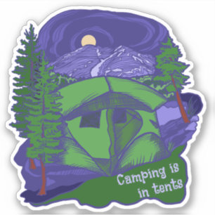 Pegatina de Camping está en tiendas