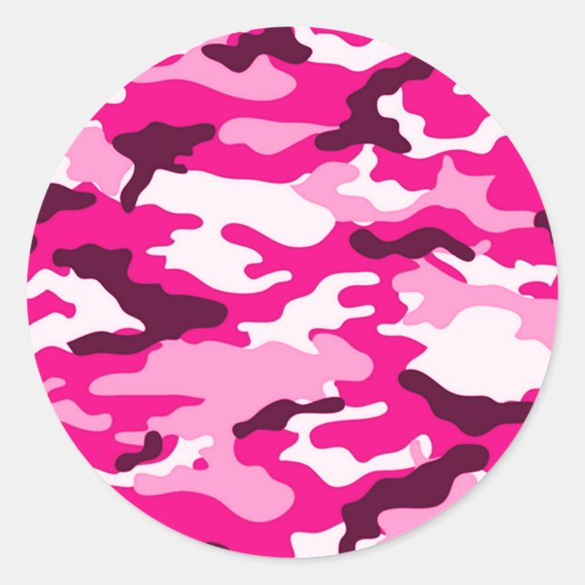 Pegatina de camuflaje rosa (Anverso)