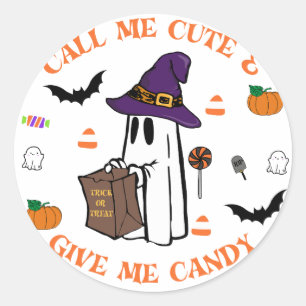 Pegatina de Candy Ghost Halloween