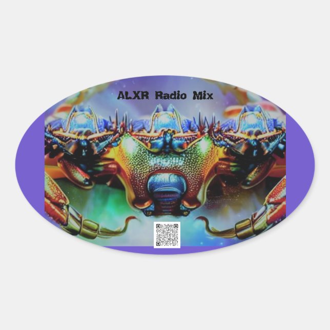 Pegatina de cangrejo espacial 2 (Anverso)