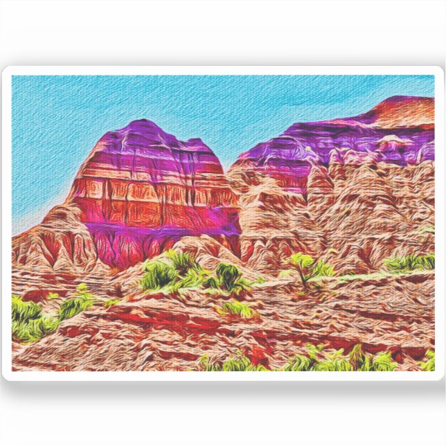 Pegatina de Canyon Vinyl de Texas (Anverso)