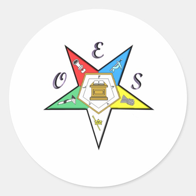 Pegatina de capítulo OES (Anverso)