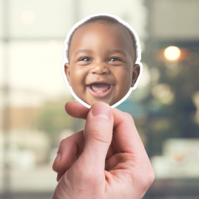 Pegatina de cara de bebé personalizado - Foto pers (Subido por el creador)
