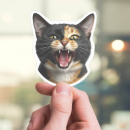 Pegatina de cara de gato personalizado - Fotos gra